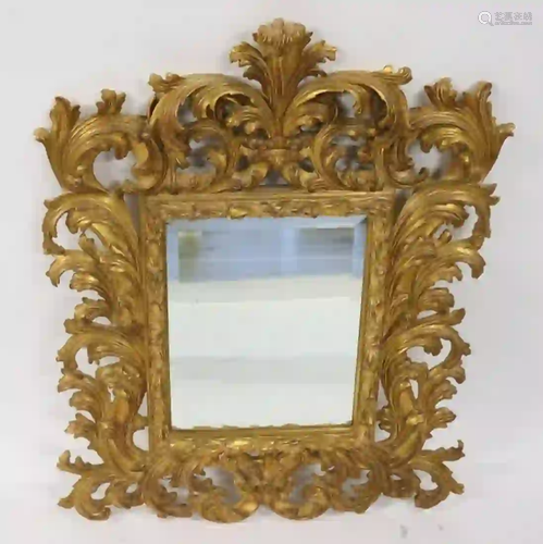 Vintage And Fine Quality Carvers Guild Mirror.