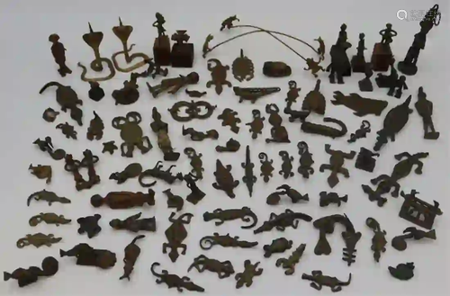 Grouping of African Ashanti Akan Metal and Bronze