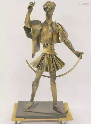 Natania ?? Gilt Metal Figure Of A Warrior