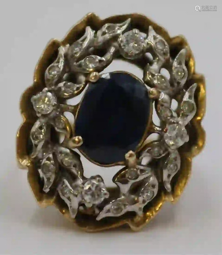 JEWELRY. Buccellati Style 14kt Gold, Sapphire and