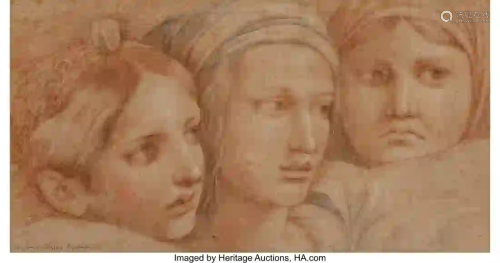 27213: After Raphael (19th Century) Three Women, detail