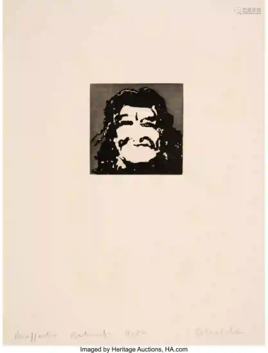27108: Fritz Scholder (American, 1937-2005) Buffalo Art