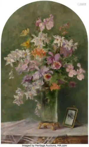 27211: Georgette Meunier (Belgian, 1859-1951) Orchid&#x