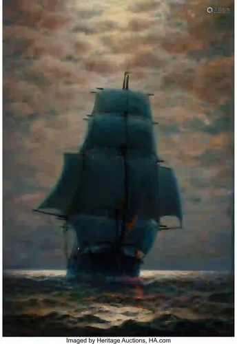 27036: James Gale Tyler (American, 1855-1931) Sailing s