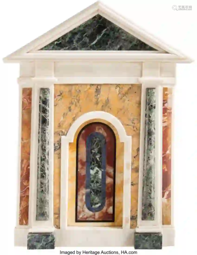 27254: An Italian Marble Model of a Palladian Portico,