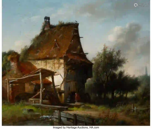 27207: Jan Jacob Fels (Dutch, 1816-1883) The Mill, 1875
