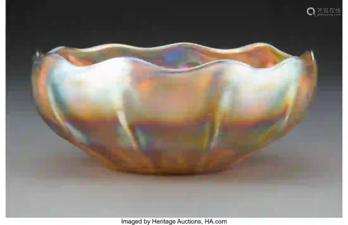 27166: A Tiffany Studios Favrile Glass Bowl, circa 1910