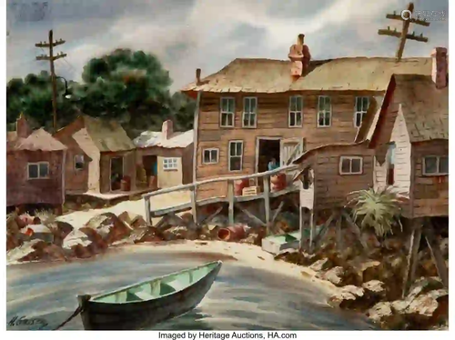 27044: Henry Martin Gasser (American, 1909-1981) Waterf