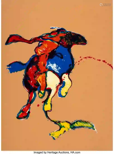 27101: Fritz Scholder (American, 1937-2005) Indian on G