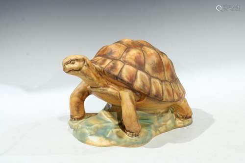 A Goebel oversized model of a tortoise, 22cm high, impressed and printed marks to base (faults)