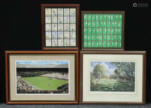 Tennis Interest - Cigarette Cards and Limited Edition Prints - Peter Watson, Centre Court,