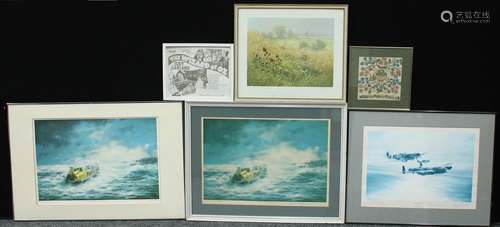 Pictures & Prints - Roderick Lovesey, signed limited edition print; others, Robert Taylor, Richard