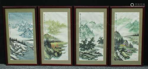 Pictures & Prints - a set of Chinese paintings, the seasons (4)