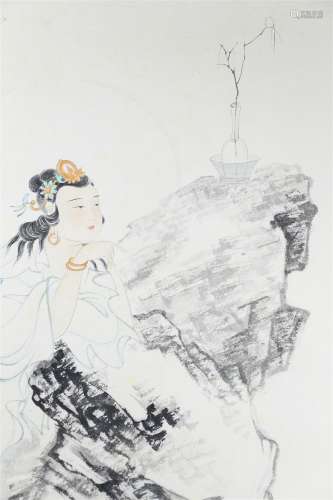 Zhang Daqian's guanyintu Chinese painting