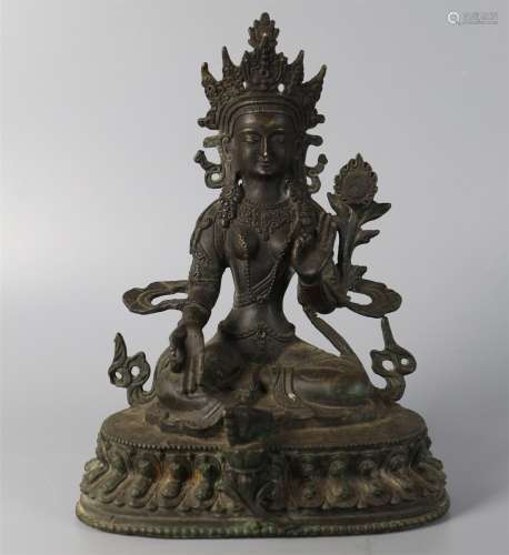The bronze statue of Tara
