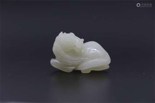 Hetian jade horse in Qing Dynasty