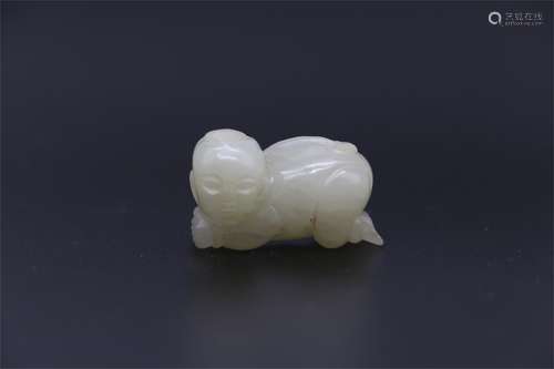 Qing Dynasty Hetian jade seed material Yuguiren