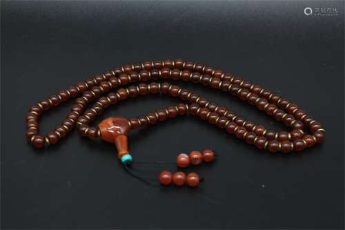 Agate noble wine red beads