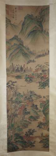 A Chinese landscape painting