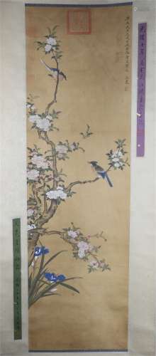 Wang Mian's Chinese painting of flowers and birds