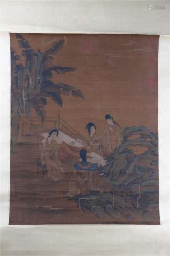 Chinese painting of Wang Juzheng's maid