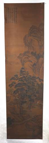 Shen Zhou figure landscape Chinese painting