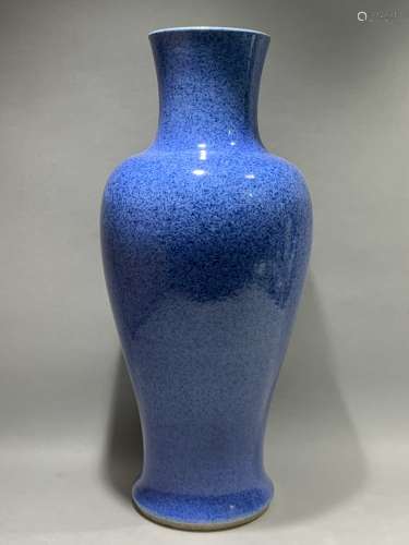 Blue glazed Guanyin bottle