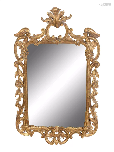 A George II Style Giltwood Mirror