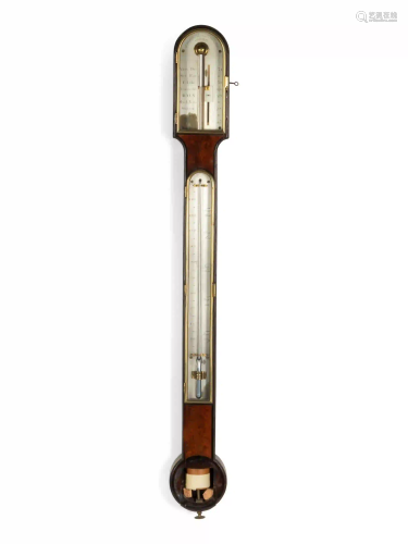 An Regency Mahogany Stick Barometer