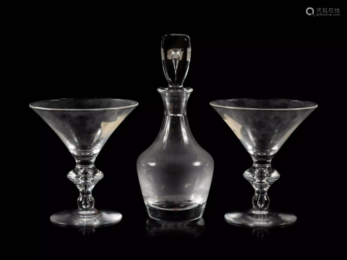 A Set of Twelve Steuben Glass Water Goblets