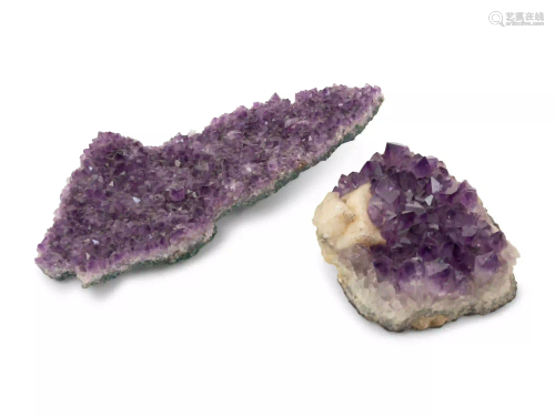 Two Amethyst Geodes