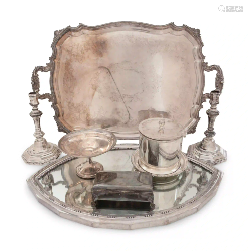A Collection of Silver and Silver-Plate Table Articles