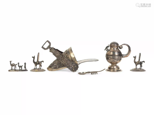 A Group of Six South and Central American Silver and