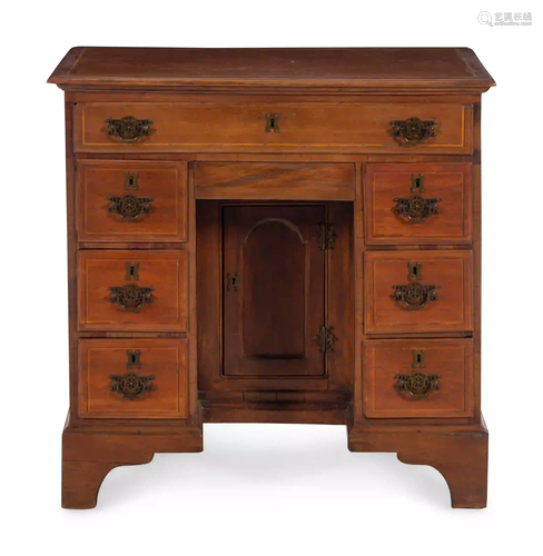 A George III Mahogany Kneehole Desk