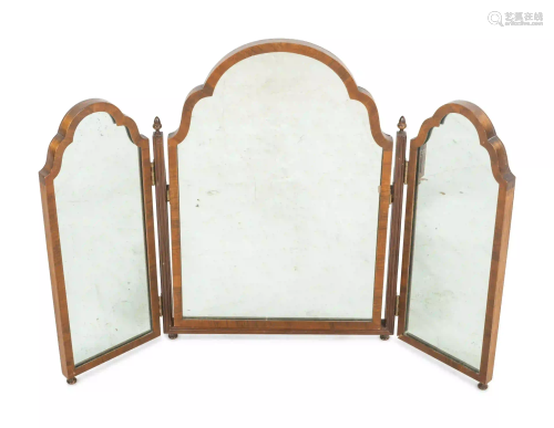 An Edwardian Mahogany Dressing Mirror