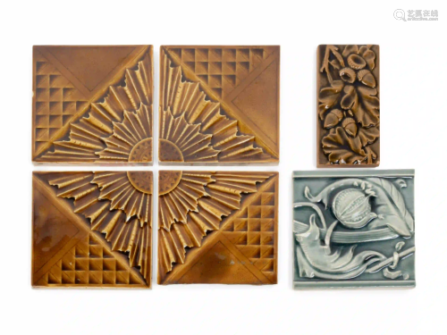 A Group of Six United States Encaustic Tile Co. 'High