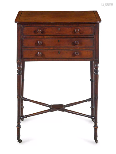 A Regency Mahogany Work Table