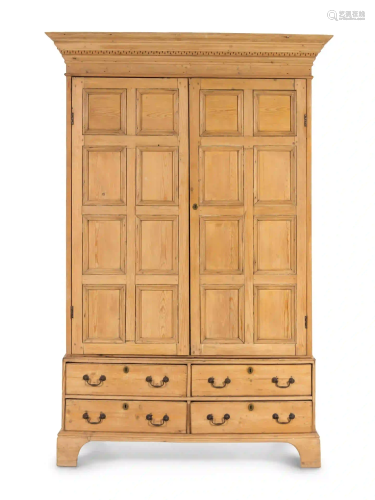 A Continental Pine Cabinet