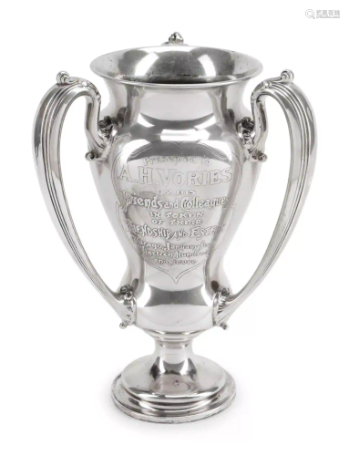 An American Silver Trophy Retailed by C.D. Peacock