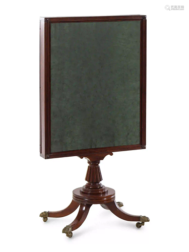 A Regency Mahogany Fire Screen