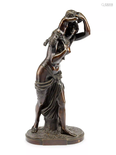 A Continental Bronze Figural Group