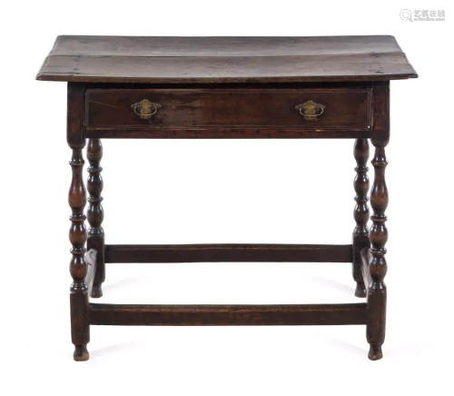 A William and Mary Oak Table