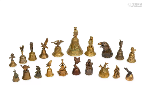 A Collection of Twenty Continental Bronze Animal Form