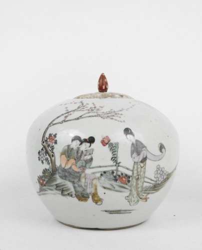 CHINE XIXème siècle. Pot à gingembre en porcelaine…