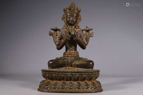 CHINESE  BRONZE BUDDHA