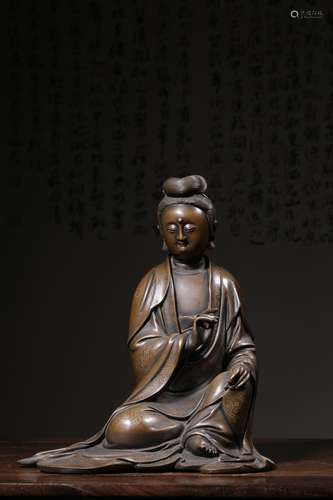 CHINESE BRONZE GUANYIN