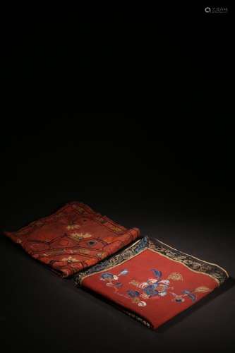 CHINESE EMBROIDERY TABLE CLOTH SET