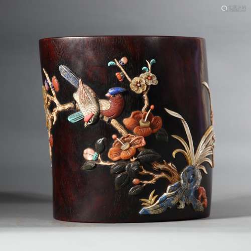 CHINESE ZITAN  BRUSHPOT