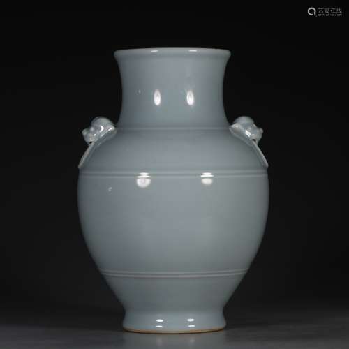 CHINESE DOU QING GLAZED VASE,  QIANLONG MARK