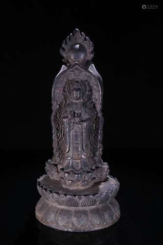 A Bronze Guanyin Statue